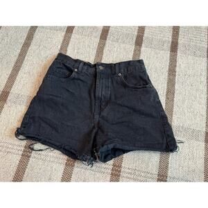 Farm Rio Black Cut Off Jean Shorts Women’s 36 6